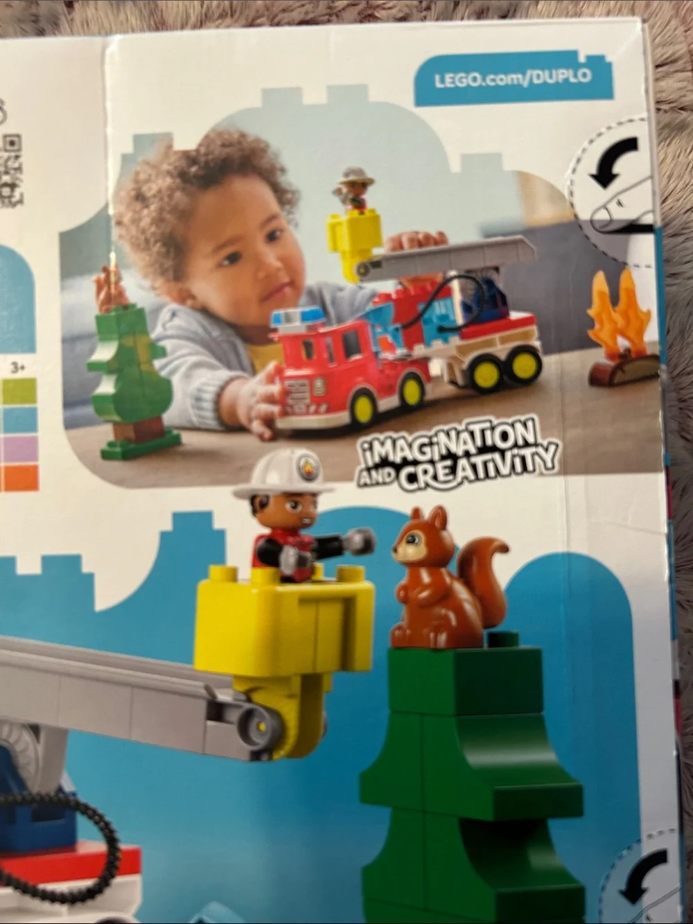 LEGO DUPLO 10473 Town Fire Truck with Hose and Firefighter